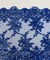 Royal Blue Floral Embroidered Lace Table Runner by the Yard, 14" Wide Sequin Mesh Lace Trim with Scalloped Edges